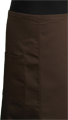 Detail foto van Sloof met 1 loopsplit en 1 zak opgestikt - bruin