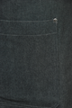 Detail foto van Een loopsplitsloof met een overlappende split. De zak is dubbel opgestikt en in 2e gedeeld. Voorzien van rivetten. - Black zilver