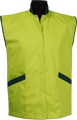 Detail foto van jasje zonder mouw met opstaand boordje - Lime-Forest