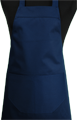 Detail foto van Hobbyschort met zak extra breed en 100 cm lang. Deze schort is ideaal voor zowel de professionele kok als hobby kok. - Marine