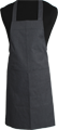 Detail foto van Hobbyschort met zak extra breed en 100 cm lang. Deze schort is ideaal voor zowel de professionele kok als hobby kok. - Twintone Grijs