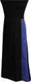 Detail foto van Sloof met gekleurde baan van ca. 12cm breed, strikband in zelfde kleur - Paars