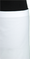 Detail foto van Franse sloof wit Satijn met banden van stof - Wit
