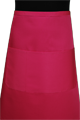 Detail foto van Koksloof met zak in kleur - Fuchsia