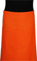 Detail foto van Koksloof met zak in kleur - Oranje