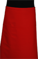 Detail foto van Koksloof met zak in kleur - Rood