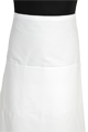 Detail foto van Koksloof met zak in kleur - Wit