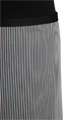 Detail foto van Franse sloof 100 x 100 cm - Grijs zwart streep