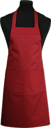 Paspop foto van Hobbyschort met zak extra breed en 100 cm lang. Deze schort is ideaal voor zowel de professionele kok als hobby kok.